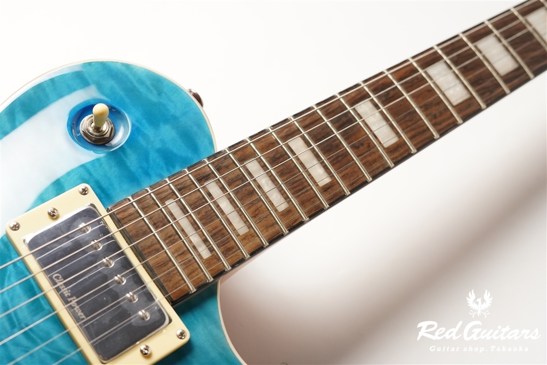 Aria Pro II PE-480 - See-through Emerald Blue | Red Guitars Online Store